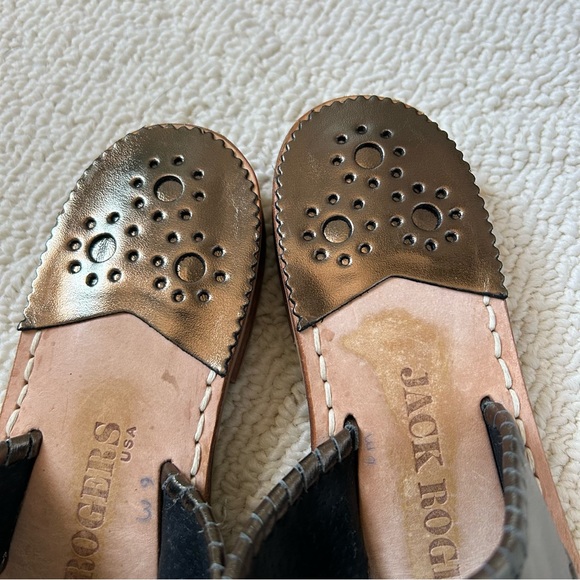 JACK ROGERS PEWTER NAVAJO SANDALS - Picture 4 of 9